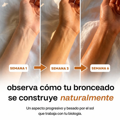 Consigue el Bronceado Dorado que el Sol Nunca Te Dio con Bronzeva™