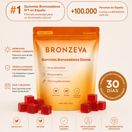 Consigue el Bronceado Dorado que el Sol Nunca Te Dio con Bronzeva™