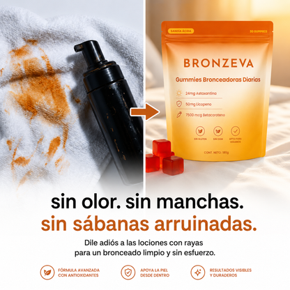 Consigue el Bronceado Dorado que el Sol Nunca Te Dio con Bronzeva™